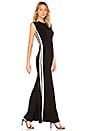 view 2 of 3 Side Stripe Jumpsuit in Black & Engineered Stripe