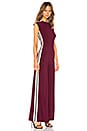 view 2 of 3 Side Stripe Sleeveless Jumpsuit in Plum & Engineered Stripe