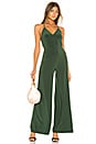 view 1 of 3 Low Back Slip Jumpsuit in Forest Green