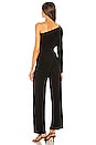 view 5 of 5 Tie Front All In One Strapless Jumpsuit in Black