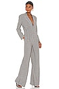 view 3 of 4 Single Breasted Straight Leg Jumpsuit in Glenn Plaid