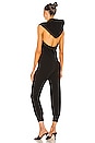 view 3 of 3 Halter Zip Hoodie Jog Jumpsuit in Black