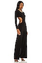 view 2 of 3 Long Sleeve Side Cut Out Jumpsuit in Black