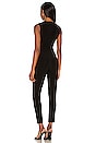 view 3 of 4 Sleeveless Catsuit in Black