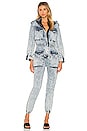 view 1 of 3 Turtle Cargo Jumpsuit in Light Blue Acid Wash
