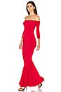 view 1 of 3 Off The Shoulder Fishtail Gown in Red