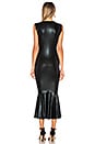 view 3 of 3 Sleeveless Midi Dress in Black Foil