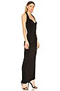 view 2 of 3 Halter Sweetheart Side Drape Gown in Black