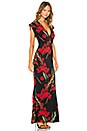 view 2 of 3 V Neck Rectangle Dress in Blooming Roses
