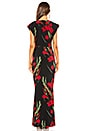 view 3 of 3 V Neck Rectangle Dress in Blooming Roses