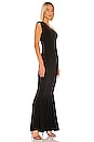 view 2 of 3 One Shoulder Fishtail Gown in Black