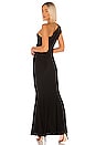 view 3 of 3 One Shoulder Fishtail Gown in Black