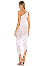 view 3 of 3 VESTIDO DIANA in White & Nude Mesh