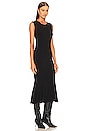 view 3 of 4 Sleeveless Fishtail Dress in Black