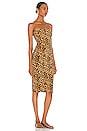 view 2 of 3 Strapless Dress in Golden Leopard
