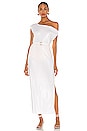 view 1 of 4 Drop Shoulder Gown in White