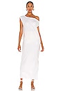 view 2 of 4 Drop Shoulder Gown in White