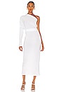 view 1 of 4 All In One Midcalf Dress in White