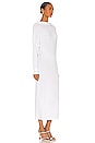 view 3 of 4 All In One Midcalf Dress in White