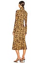 view 3 of 4 x REVOLVE Turtle Fishtail Dress in Golden Leopard