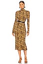 view 4 of 4 x REVOLVE Turtle Fishtail Dress in Golden Leopard