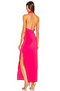view 3 of 3 Halter Turtle Gown in Rose