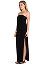 view 3 of 5 KAMALIKULTURE Strapless Maxi Dress in Solid Black