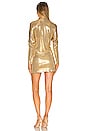 view 3 of 3 TY Front NK Shirt Mini Dress in Gold