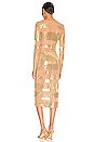 view 3 of 3 Spliced Dress in Gold