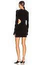 view 3 of 3 Long Sleeve Mini Cut Out Dress in Black