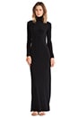 view 1 of 4 KAMALIKULTURE Turtleneck Maxi Dress in Solid Black