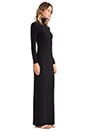 view 2 of 4 KAMALIKULTURE Turtleneck Maxi Dress in Solid Black