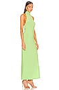 view 2 of 3 x REVOLVE Halter Turtle Side Slit Gown in Gemini Green