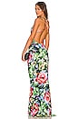 view 1 of 3 Low Back Mermaid Fishtail Gown in Rose Garden