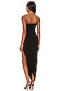 view 4 of 4 Strapless Side Drape Gown in Black