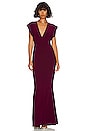 view 1 of 3 x REVOLVE V Neck Rectangle Gown in Plum