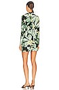 view 3 of 3 x REVOLVE Mini Tie Front NK Shirt Dress in Tropical Mint