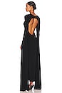 view 1 of 3 Ribbon Sleeve Gown in Black