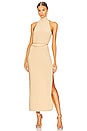 view 1 of 4 x REVOLVE Halter Turtle Side Slit Gown in Blonde