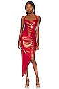 view 1 of 4 Cayla Gown in Tiger Red