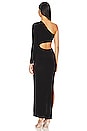 view 4 of 4 Shane Wide Slit Gown in Black