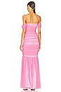 view 3 of 3 Walter Fishtail Gown in Candy Pink