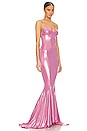 view 2 of 4 Mermaid Fishtail Gown in Candy Pink