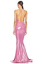 view 3 of 4 Mermaid Fishtail Gown in Candy Pink