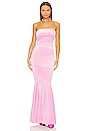 view 1 of 3 Fishtail Gown in Candy Pink