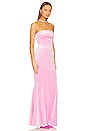 view 2 of 3 Fishtail Gown in Candy Pink