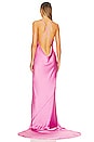view 3 of 3 Cross Back Bias Gown in Candy Pink