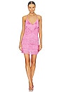 view 1 of 3 Fringe Slip Mini Dress in Candy Pink