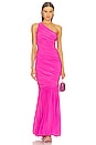 view 4 of 4 Diana Fishtail Gown in Orchid Pink