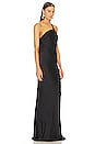 view 3 of 4 One Shoulder Bias Gown in Black